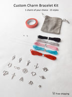 DIY Macrame Bracelet Kit — Pick Your Own Charm | Handmade Gift You Make Yourself
