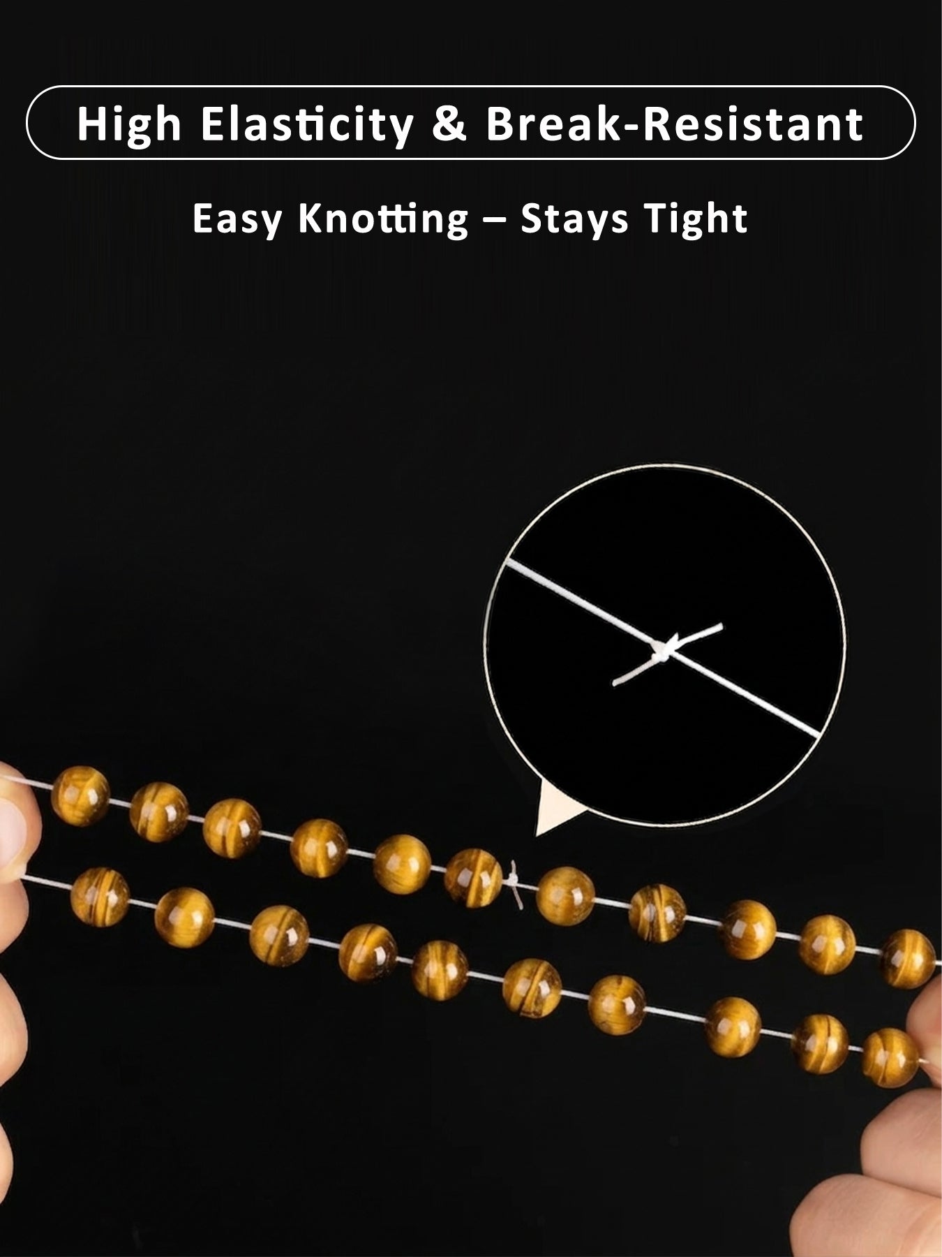 0.6mm x 80m Clear Elastic Cord