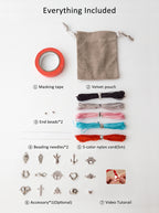 DIY Macrame Bracelet Kit — Pick Your Own Charm | Handmade Gift You Make Yourself