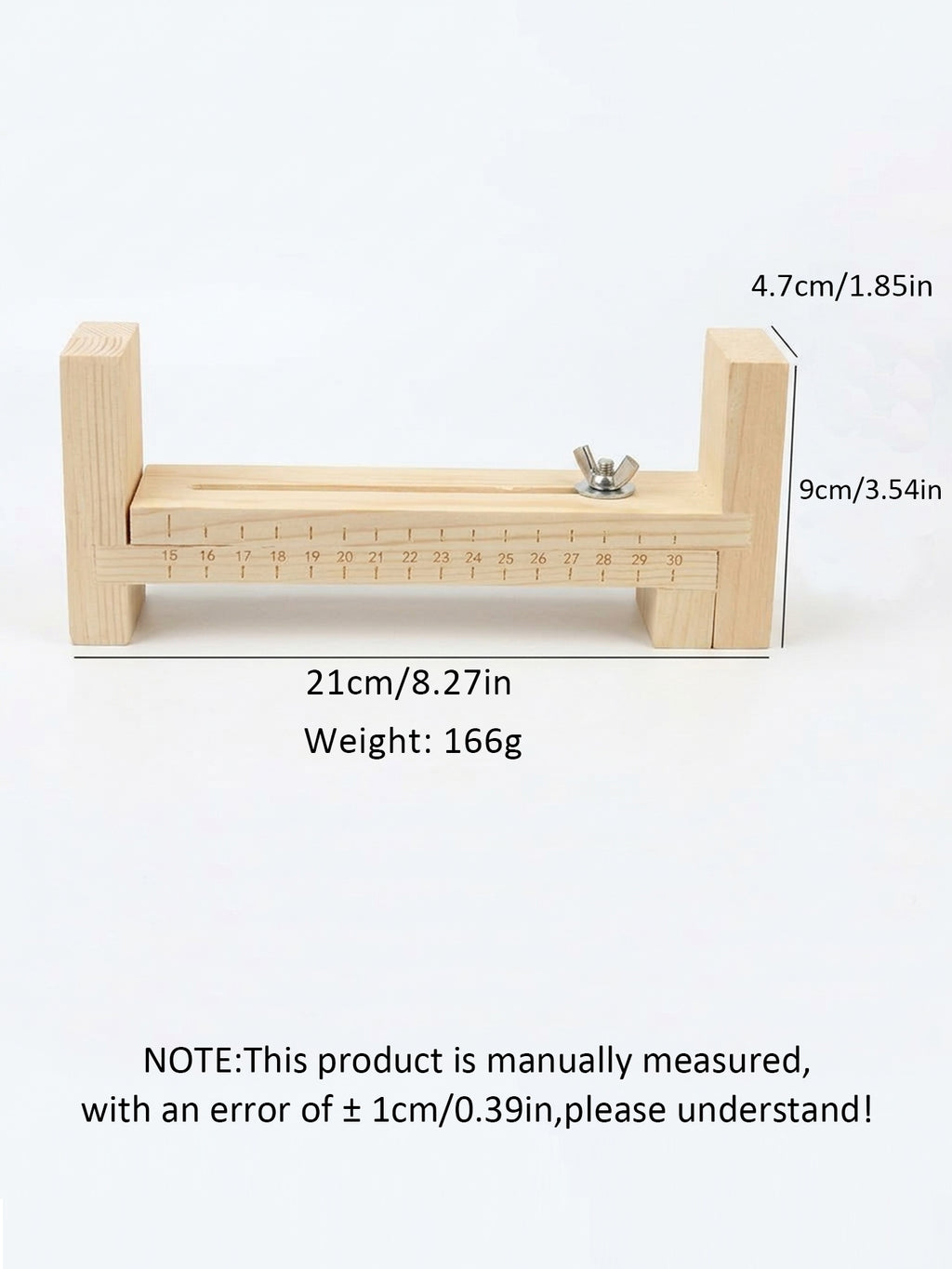ジグブレスレットメーカー - クランプ2個付き木製U字型織り機