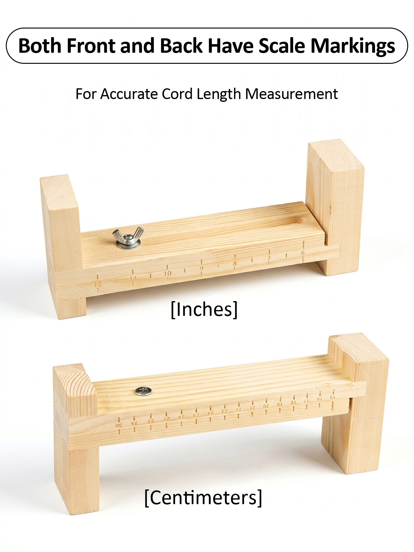 Jig Bracelet Maker – Wooden U-Shape Weaving Loom with 2 Clamps