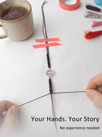 DIY Macrame Bracelet Kit — Pick Your Own Charm | Handmade Gift You Make Yourself