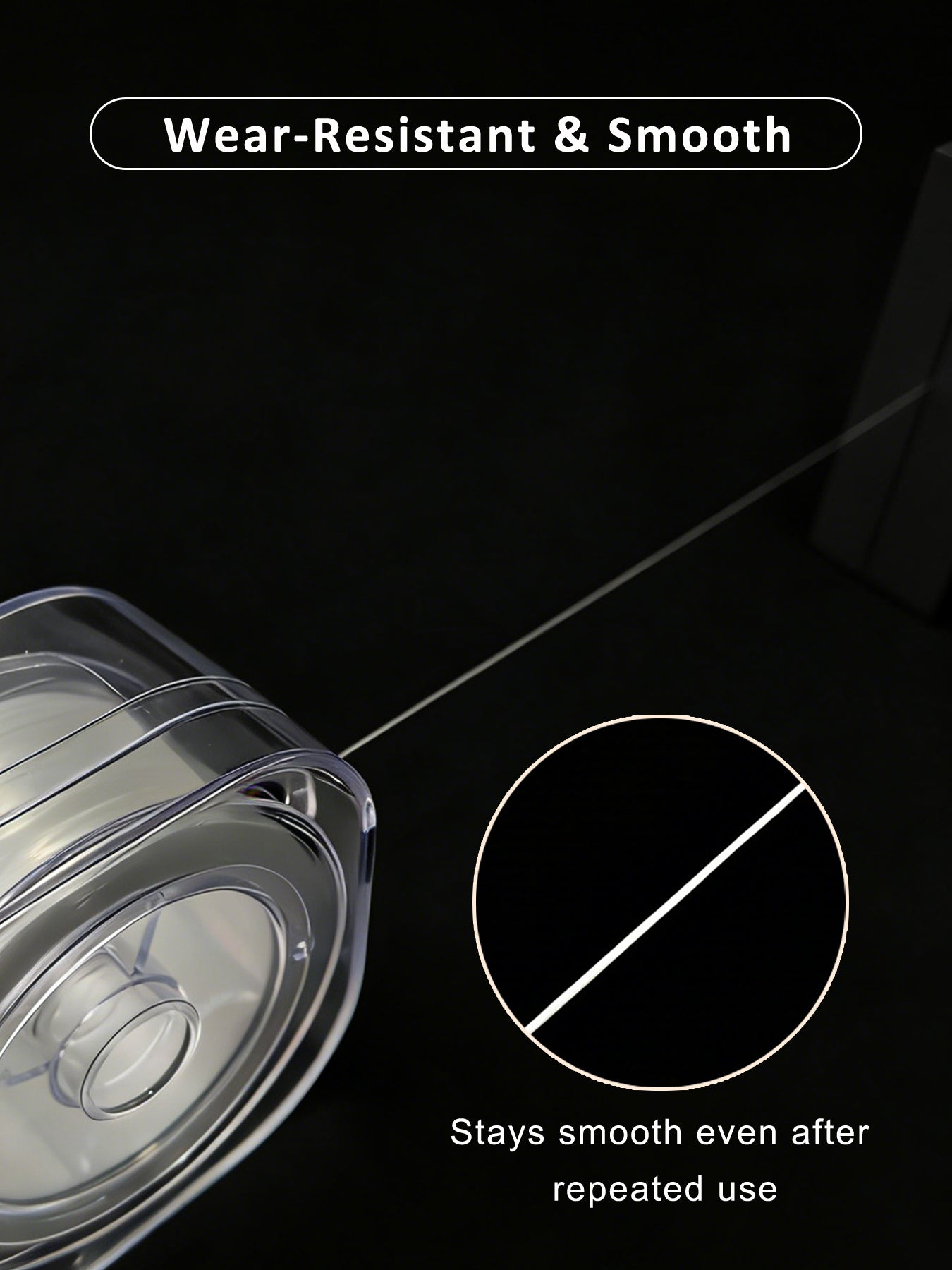 0.6mm x 80m Clear Elastic Cord