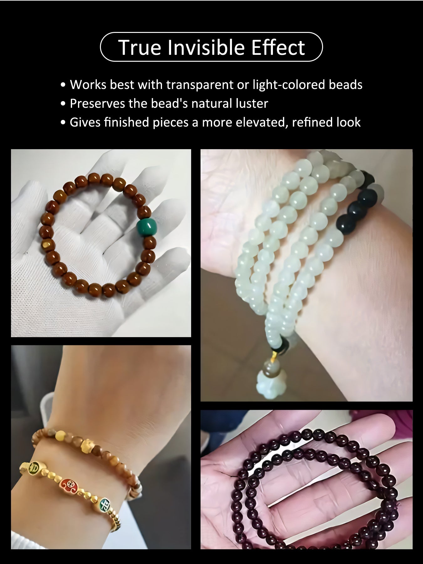 0.6mm x 80m Round Clear Elastic Cord