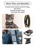 Paracord Bracelet Contoured Buckles 5/8" (15mm) 10pc