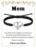 Mom Bracelet Handmade Braided Rope String Jewelry for Mum Mother Gift