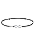 Infinity Anklet for Women Girls 925 Sterling Silver Rope Ankle Bracelets Handmade 34cm Adjustable Love Friendship Gift