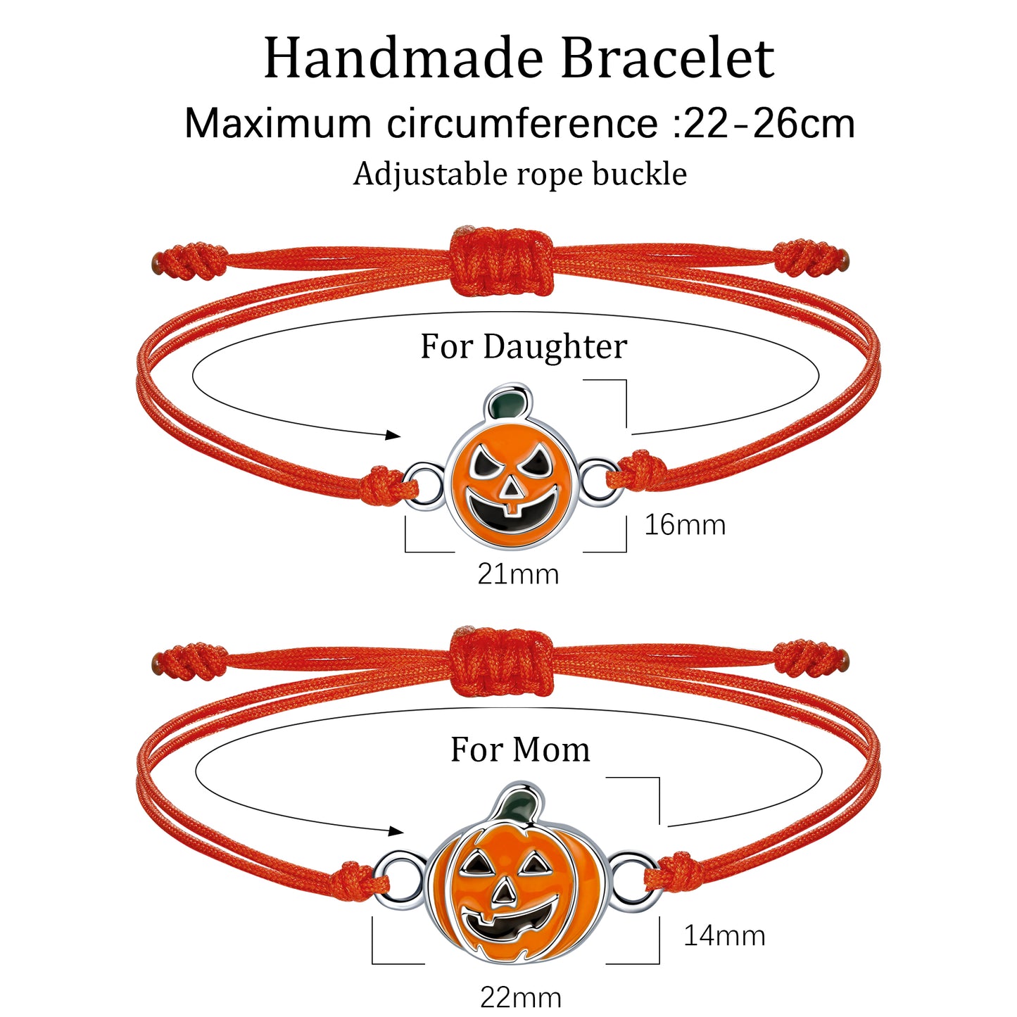 Halloween Pumpkin Bracelet, Orange