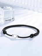 Heart Anklets for Women Girls Sterling Silver, Personalised Handmade Anklets Bracelet 32cm Adjustable Love Friendship Gift