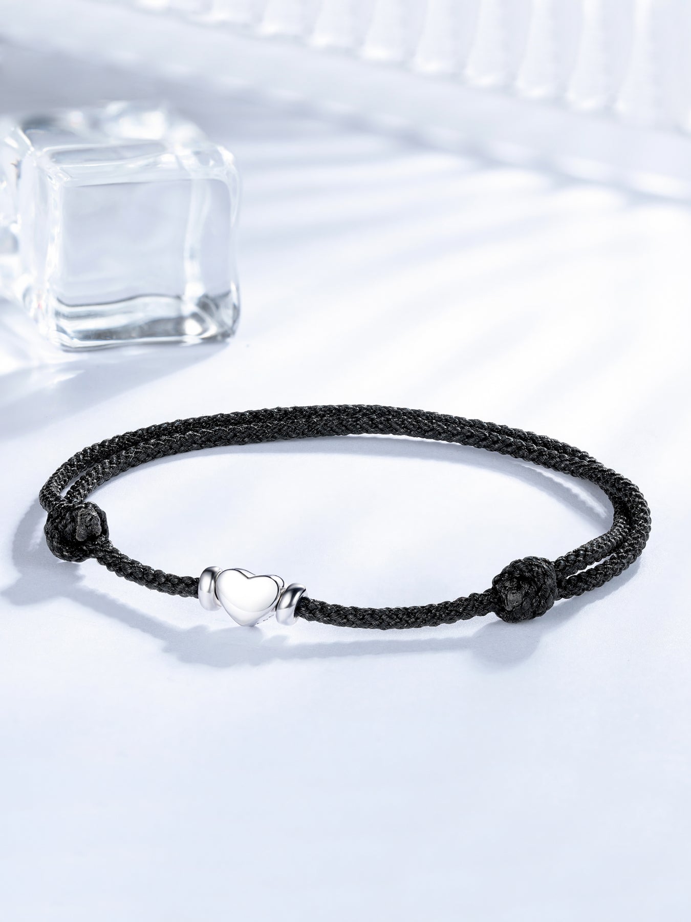 Heart Anklets for Women Girls Sterling Silver, Personalised Handmade Anklets Bracelet 32cm Adjustable Love Friendship Gift