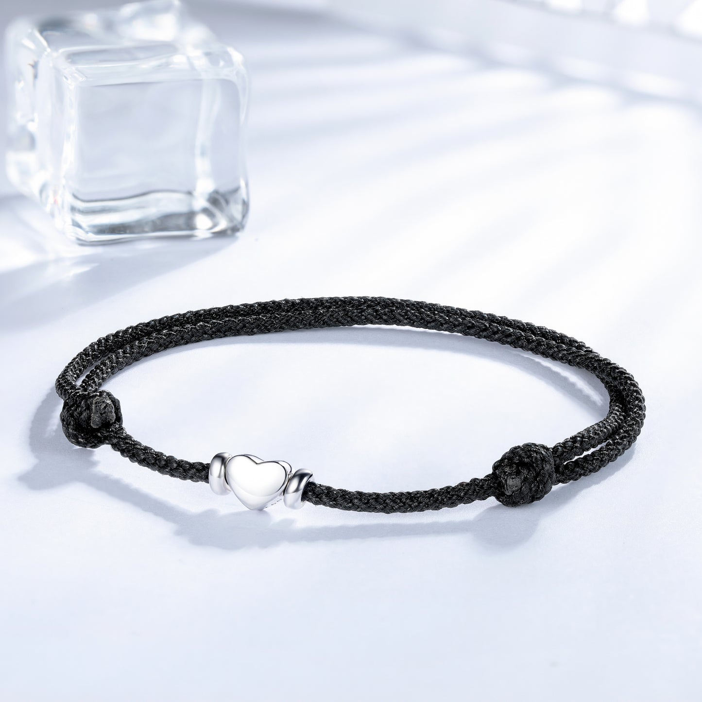 Heart Anklet, Black