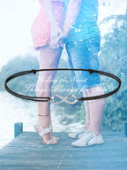Infinity Anklet for Women Girls 925 Sterling Silver Rope Ankle Bracelets Handmade 34cm Adjustable Love Friendship Gift