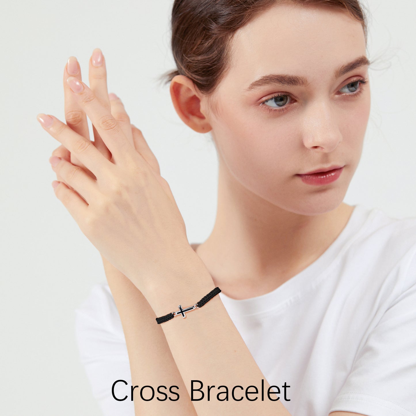 Cross Bracelet, Black