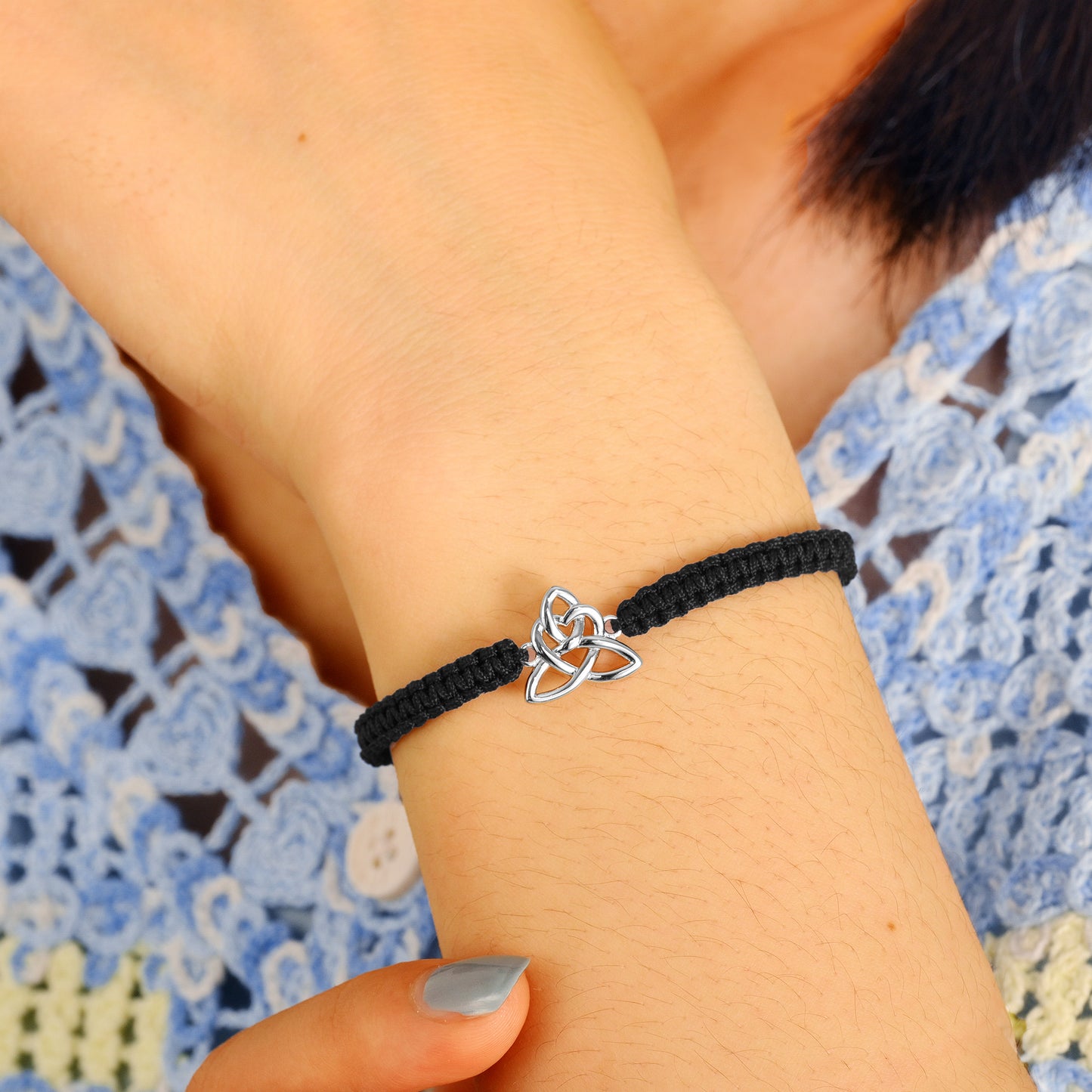 Celtic Knot Bracelet, Black