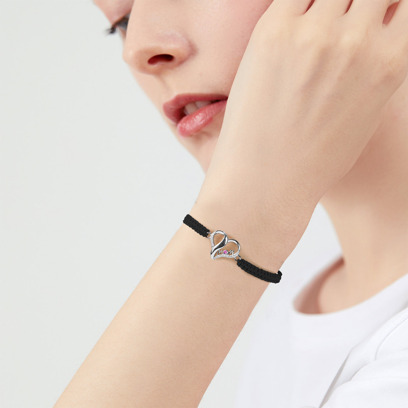 Mom Bracelet Handmade Braided Rope String Jewelry for Mum Mother Gift