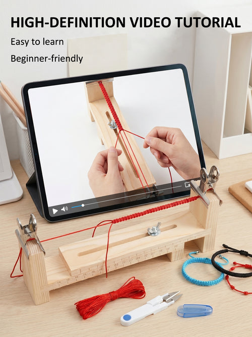 Macrame Bracelet Kit with Video Tutorial - Follow Along and Make Your First Bracelet Stress Free