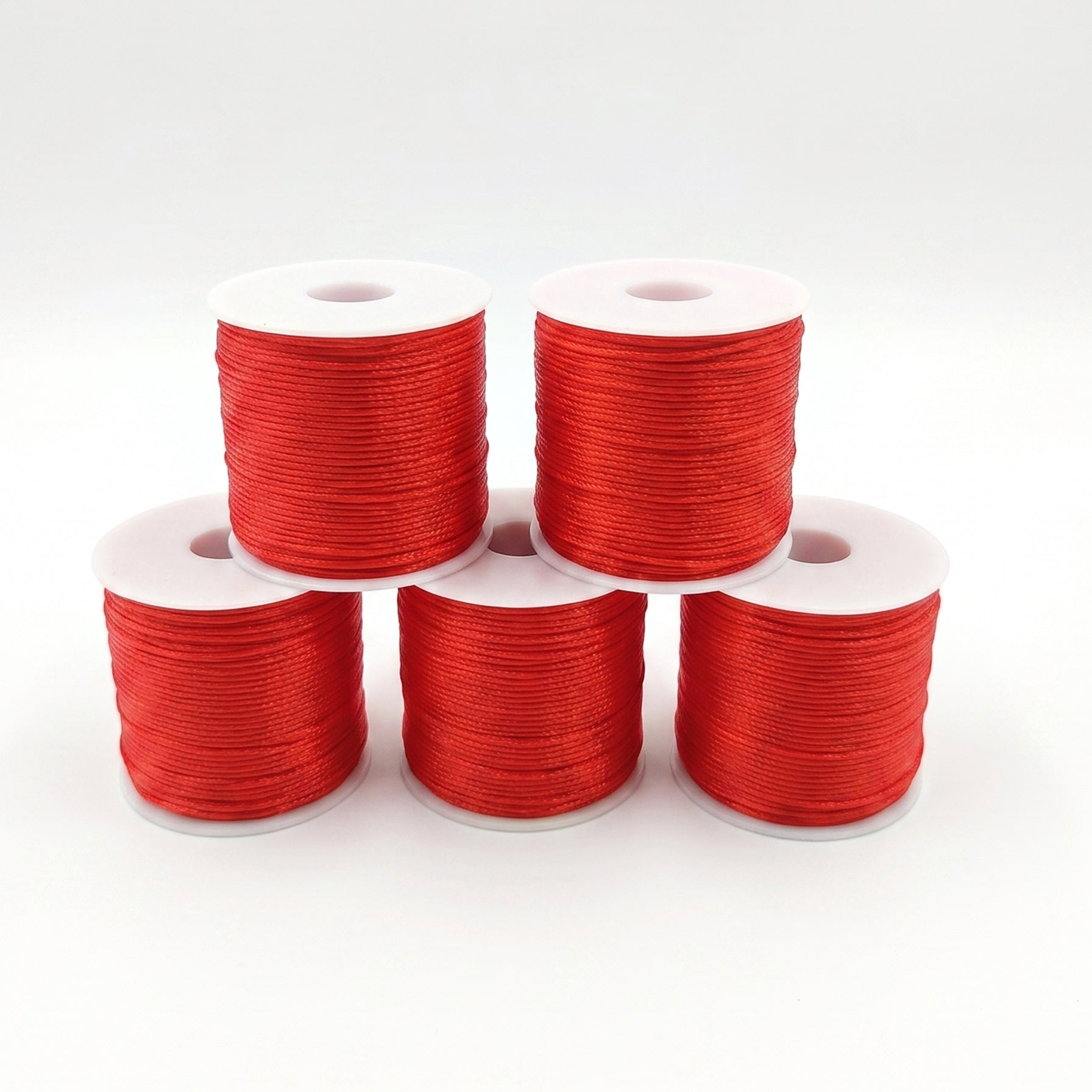 1.5mmx70m Satin Nylon Cord String | 1, 5 & 8 Rolls Available