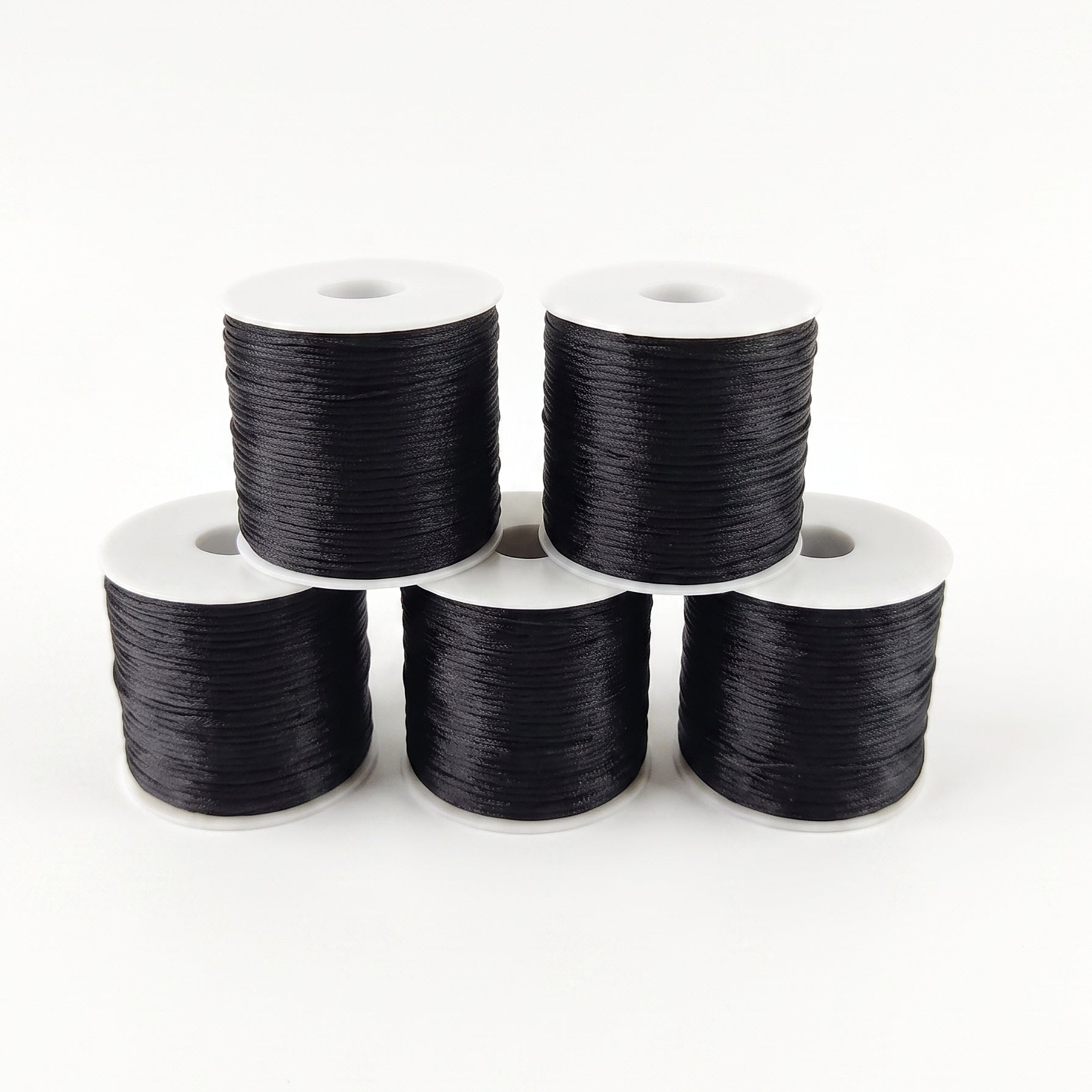 1.5mmx70m Satin Nylon Cord String | 1, 5 & 8 Rolls Available