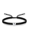 Handmade 925 Sterling Silver Heart Rope Bracelet