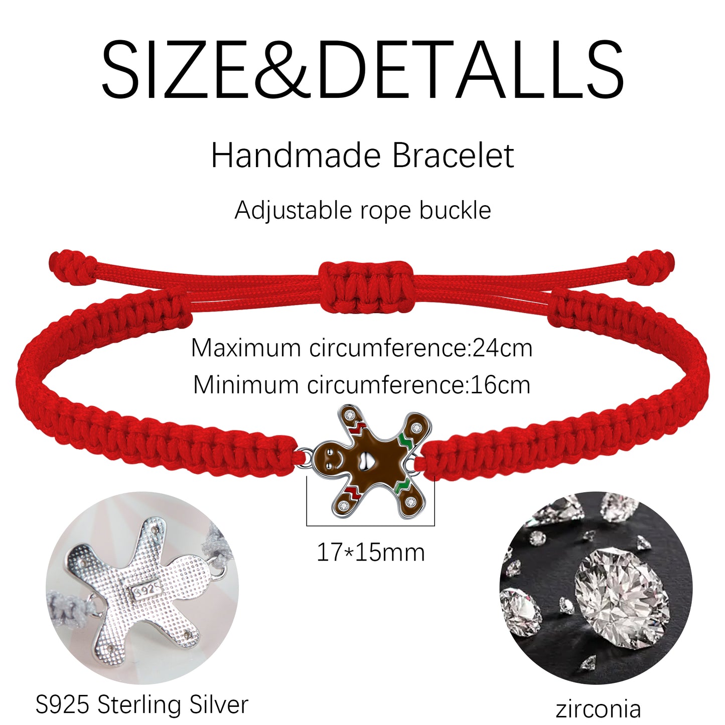 Biscuits Bracelet, Red