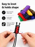 550 Paracord for Bracelet Making – 4mm (5/32")×31m (102ft)