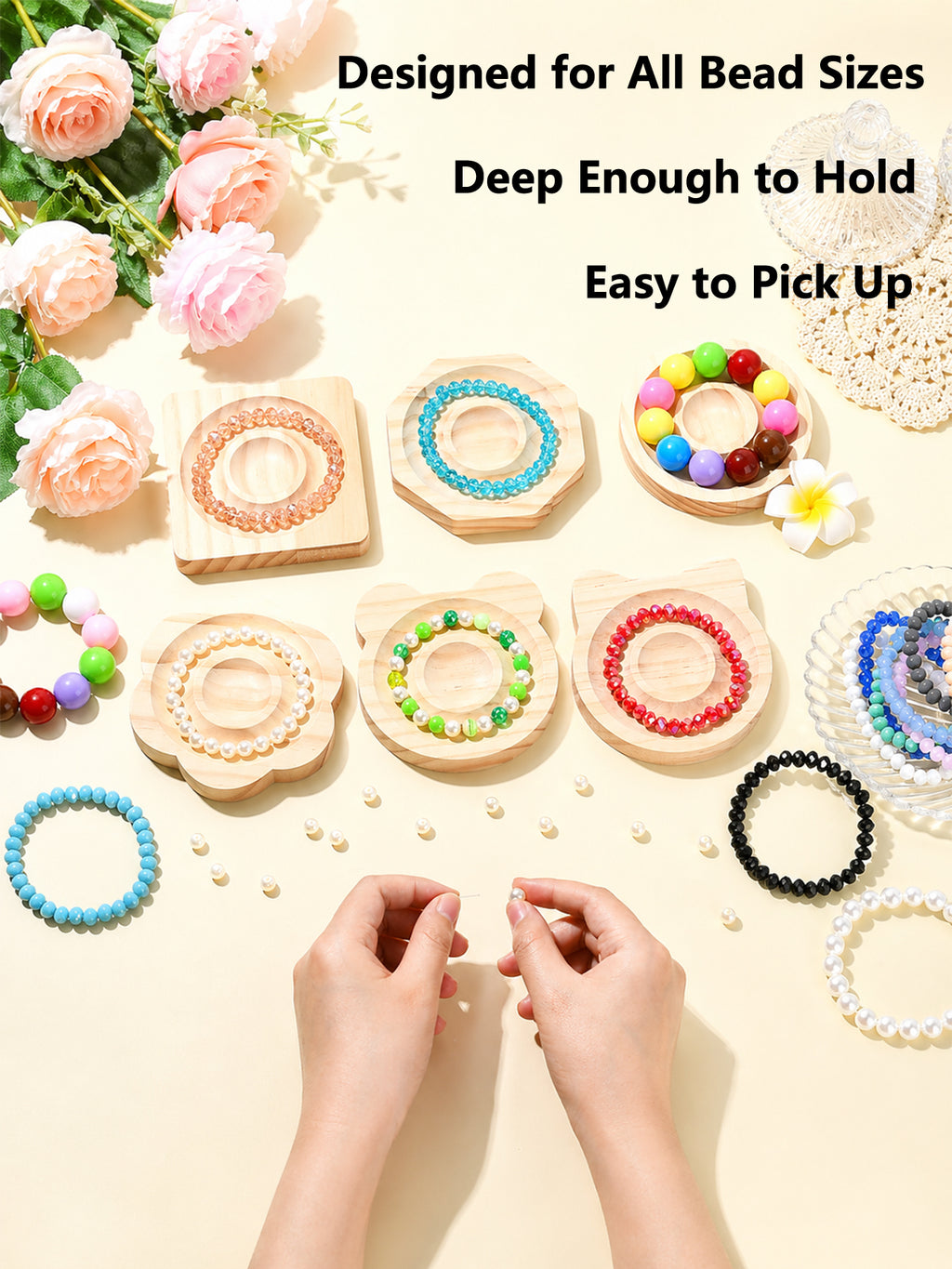 Bamboo Bead Board for Jewelry Making