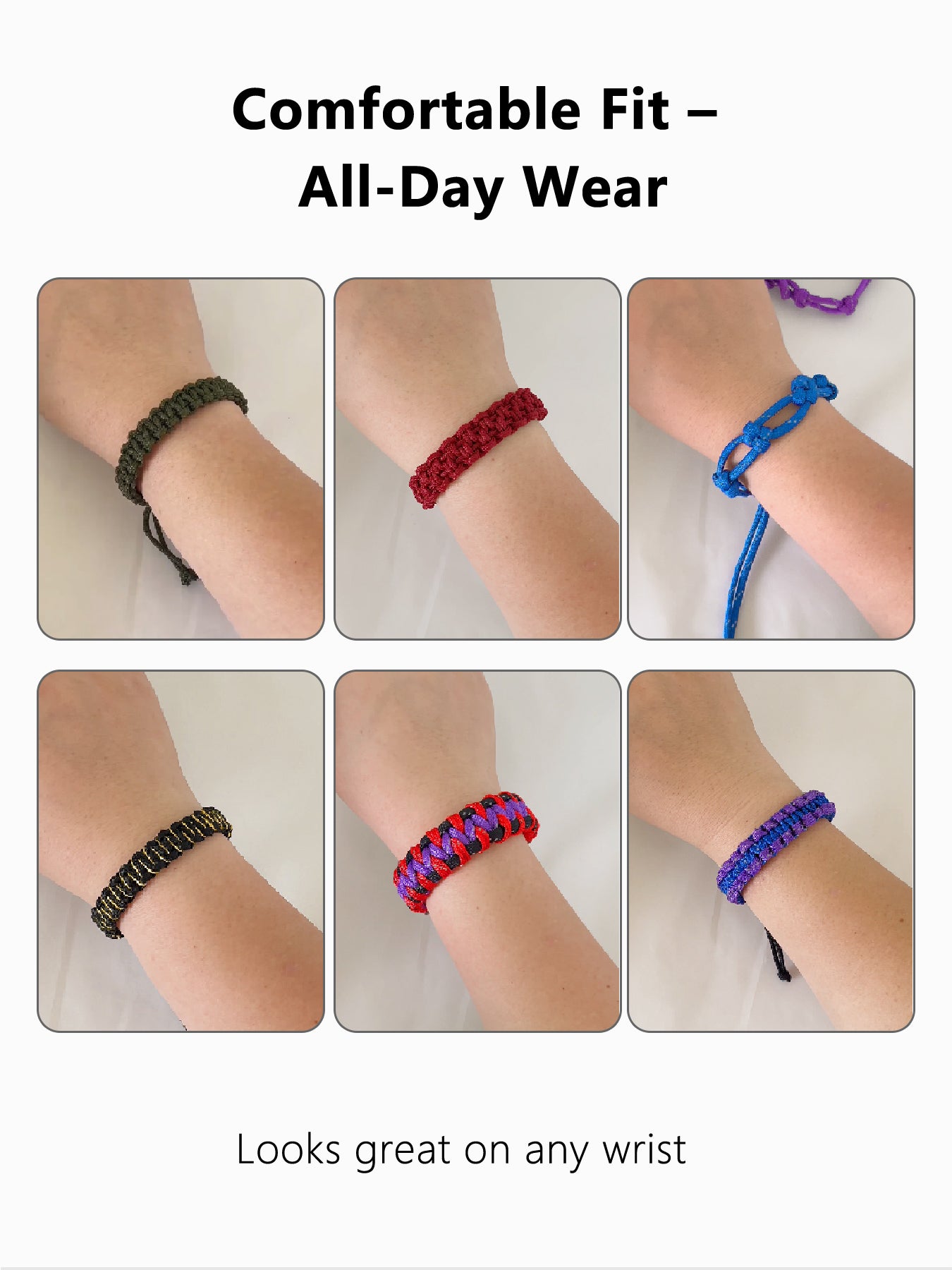 550 Paracord for Bracelet Making – 4mm (5/32")×31m (102ft)