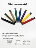 550 Paracord for Bracelet Making – 4mm (5/32")×31m (102ft)