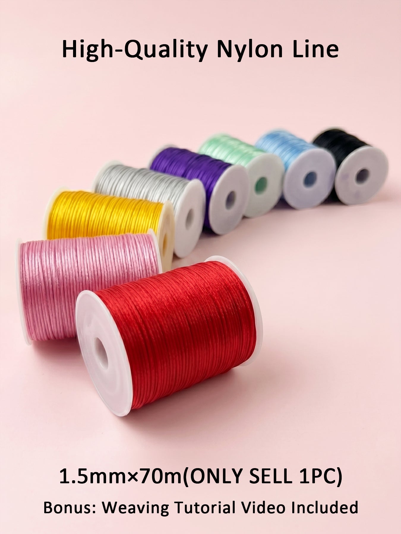 High-quality nylon line，1.5mm×70m（only sell 1pc）