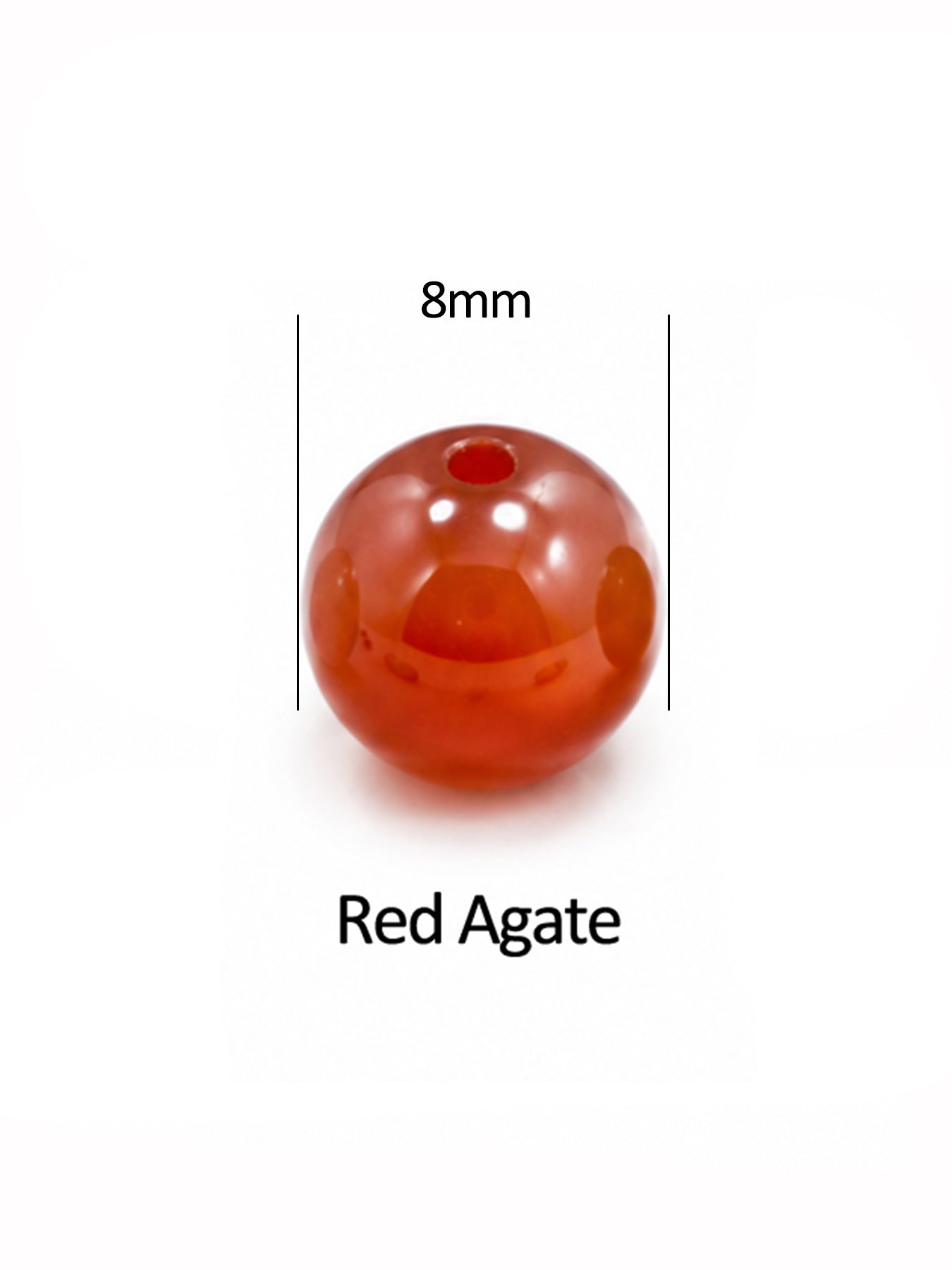 Natural Gemstone Beads for Jewelry Making | 6mm & 8mm Round Stone Beads | 10PCS/Pack