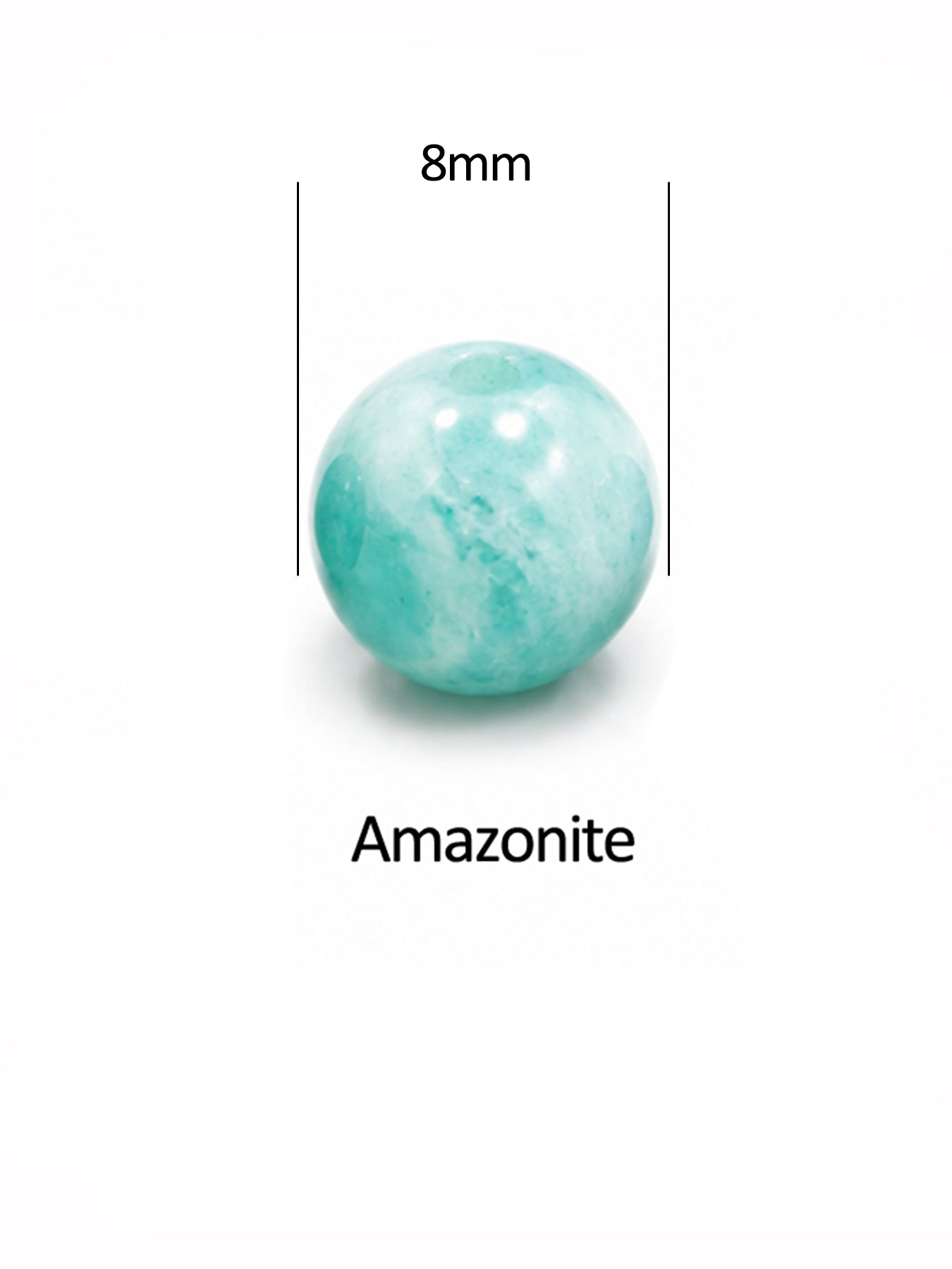 Natural Gemstone Beads for Jewelry Making | 6mm & 8mm Round Stone Beads | 10PCS/Pack
