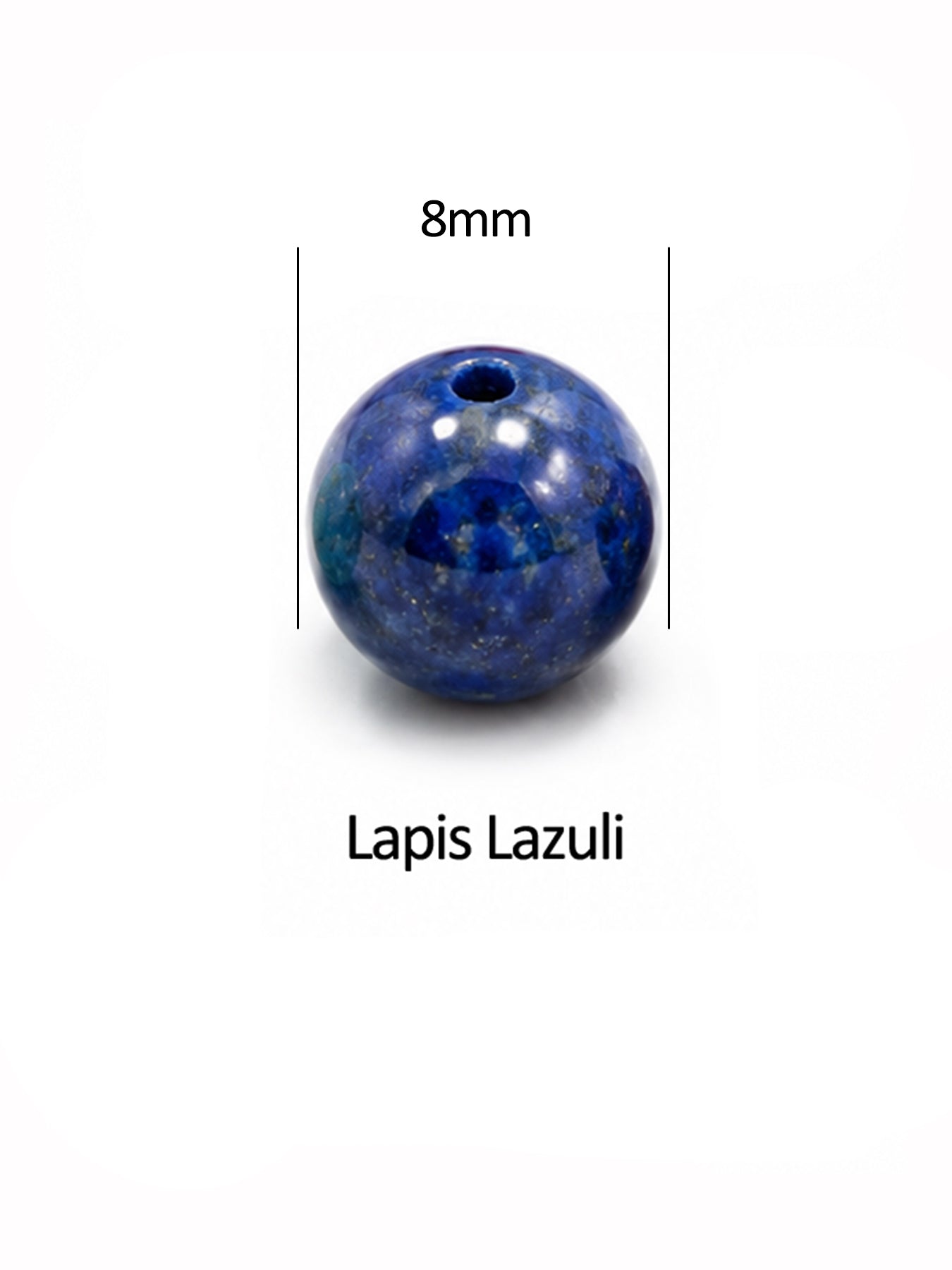 Natural Gemstone Beads for Jewelry Making | 6mm & 8mm Round Stone Beads | 10PCS/Pack