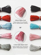 [Beginner-Friendly] DIY Macrame Bracelet Making Kit - Makes Approx. 20 Bracelets | 5 HD Video Tutorials | Perfect Handmade Gift for Couples & Besties